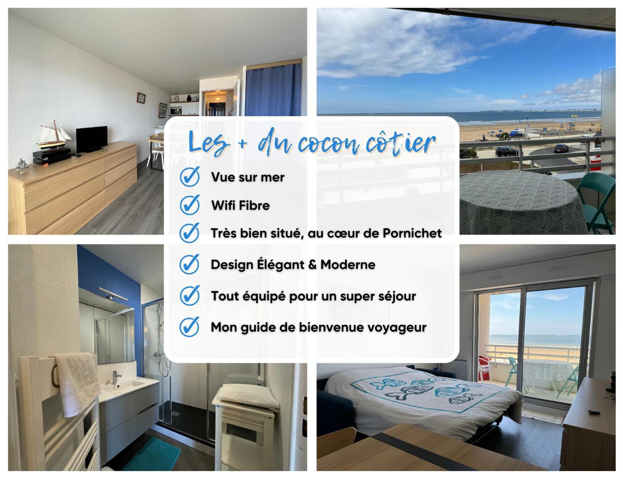 Cocon Cotier - Vue Sur Mer - Parking - Proche De La Thalasso - Terrasse Pornichet Eksteriør billede